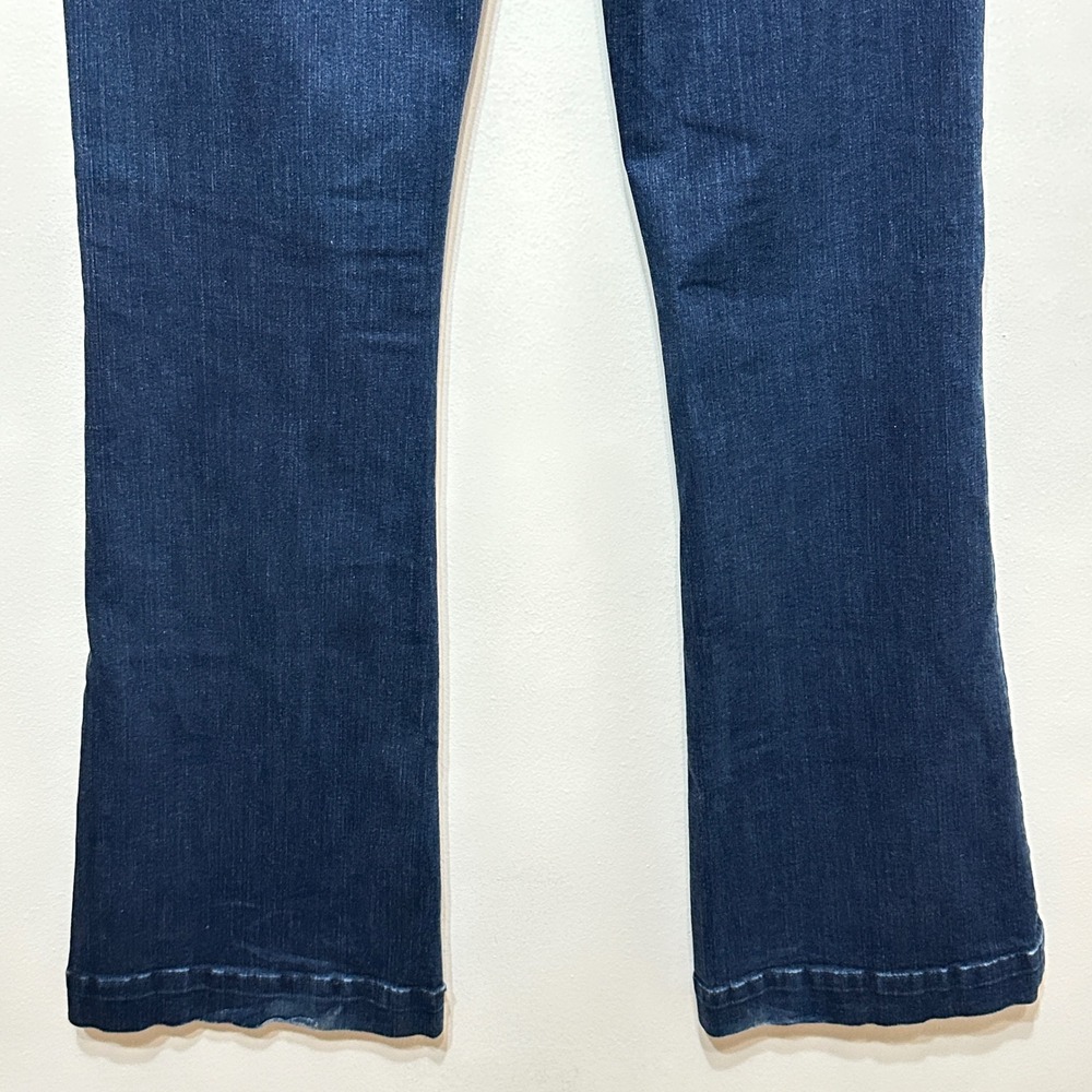 7 For All Mankind Dojo Jeans Women 30x34 Blue Trouser Authentic Flare Leg Y2K - Picture 14 of 16